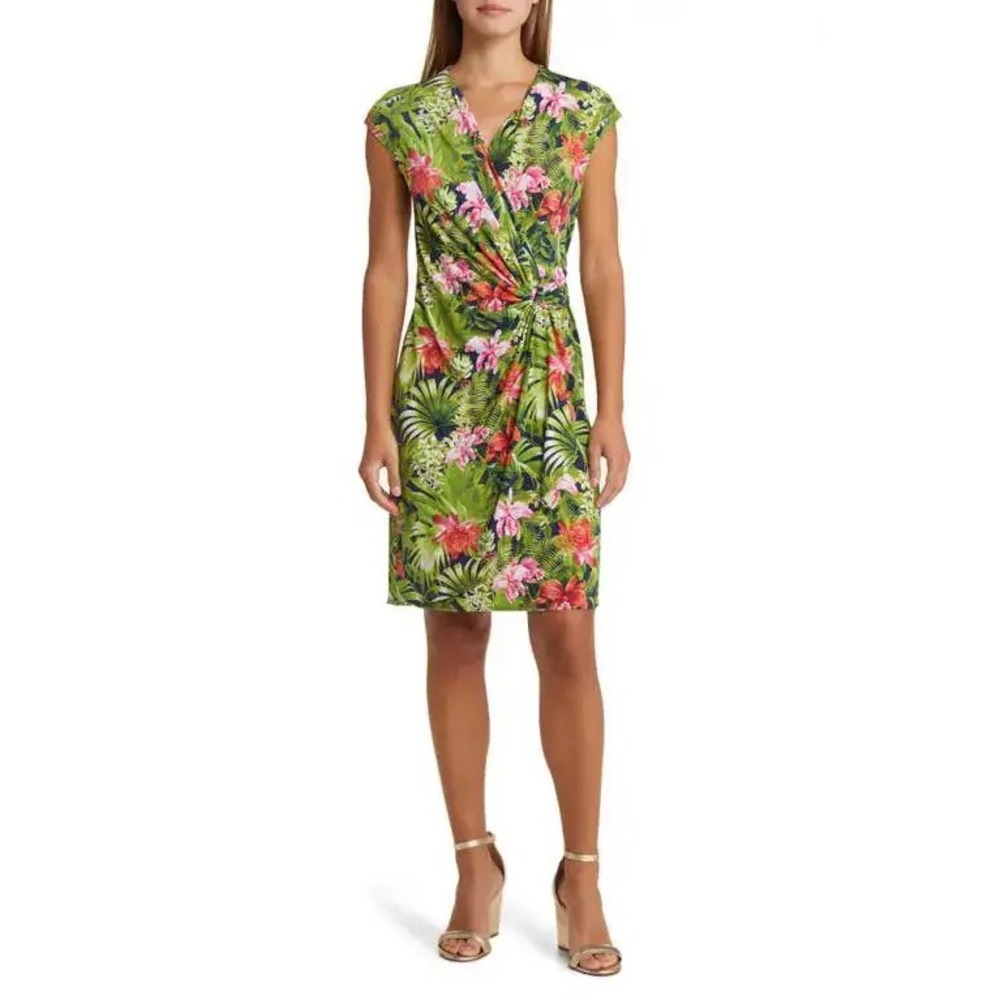 Tommy Bahama Tropical Floral Clara Paradise Dress Summer XS X-Small Resortwear